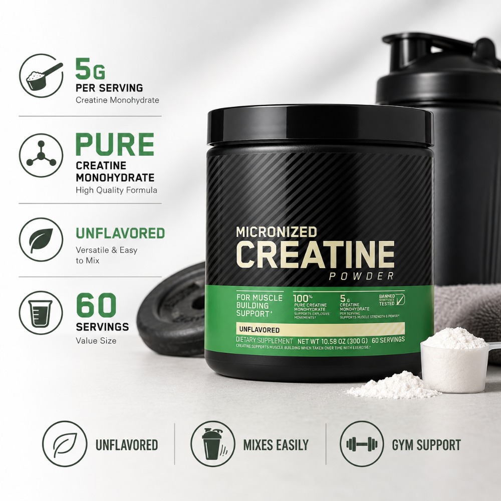 Nutrition Of Fitness - Creatine Monohydrate Powder 300g Support Strength