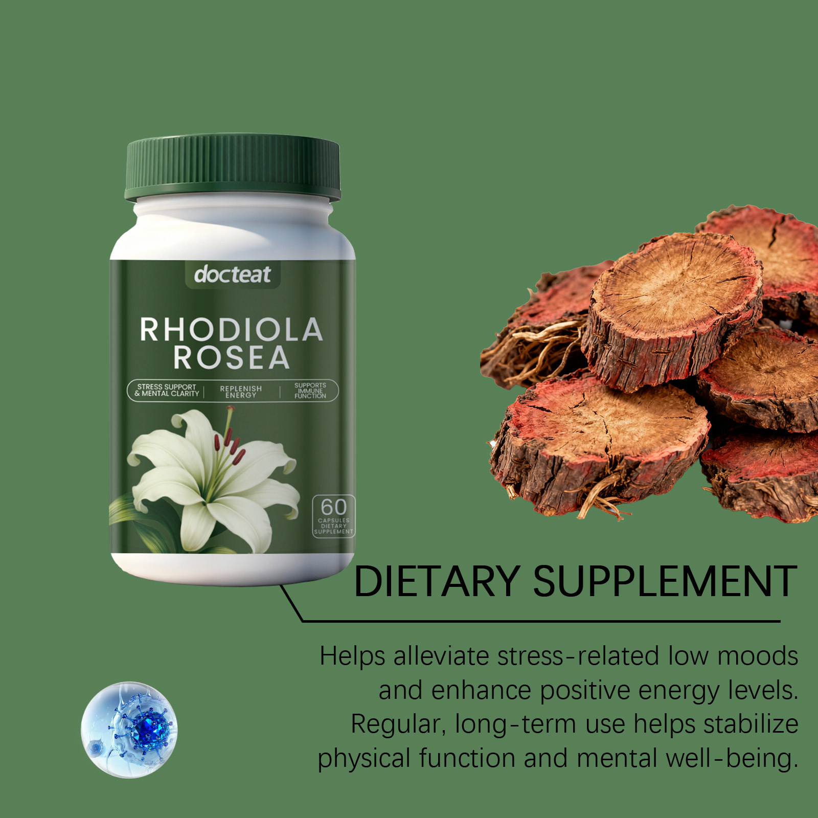 DOCTEAT Men's Health Capsules  - огляд і ціна Nutrition Fitness Health