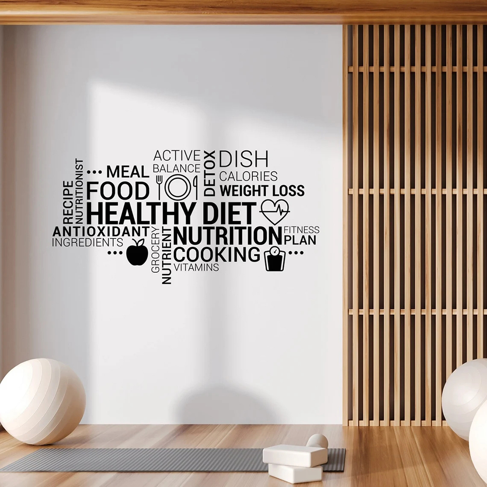 Inspiring Healthy Eating Vinyl - огляд і ціна Nutrition Fitness Health